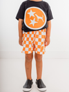 Checkerboard Pull Up Shorts