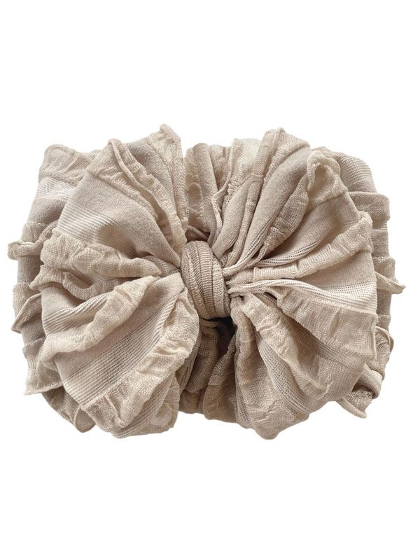 Champagne Ruffled Headband