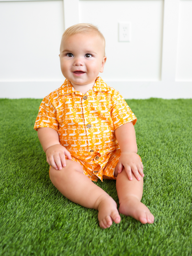 TN Twill Button-Up Onesie