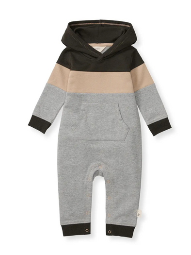 Color Block Hooded Jumpsuit