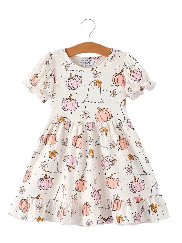 Ghosty Pumpkin Halloween Dress
