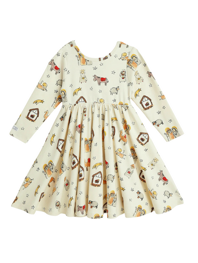 Away In The Manger Twirl Dress