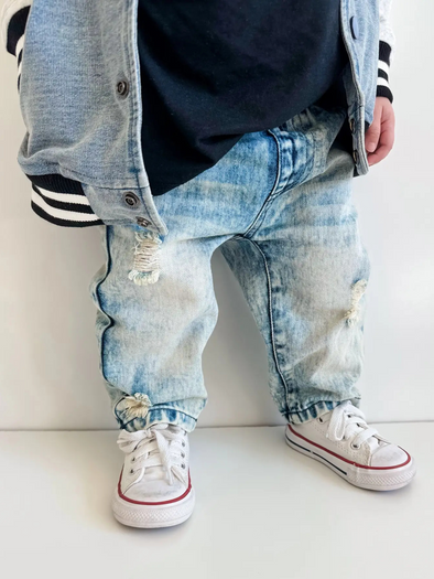 Relax Fit Acid Wash Denim