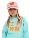 I Heart Orange Pink Snapback