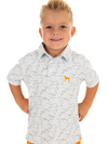 Grey Camo Hound Dog Poly Polo