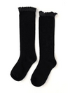 Little Stocking Co. Black Lace Top Knee Highs