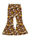 Fall Flowers Flare Pants