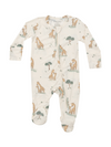 Giraffe Families Zipper Footie