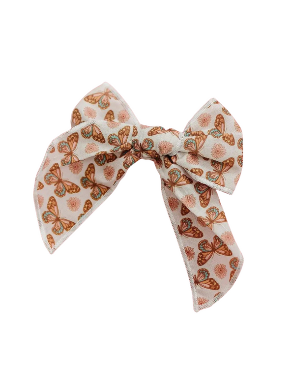 Boho Butterfly Clip Bow