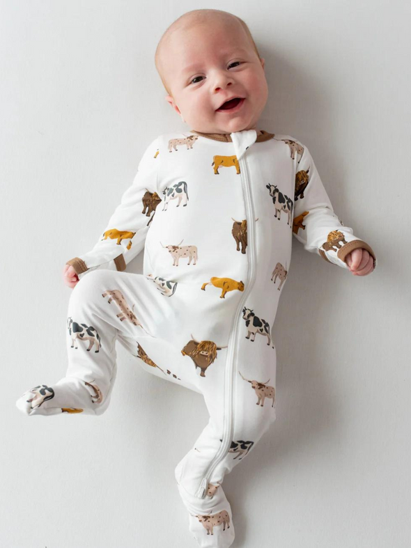 Kyte Baby Moo Zippered Footie