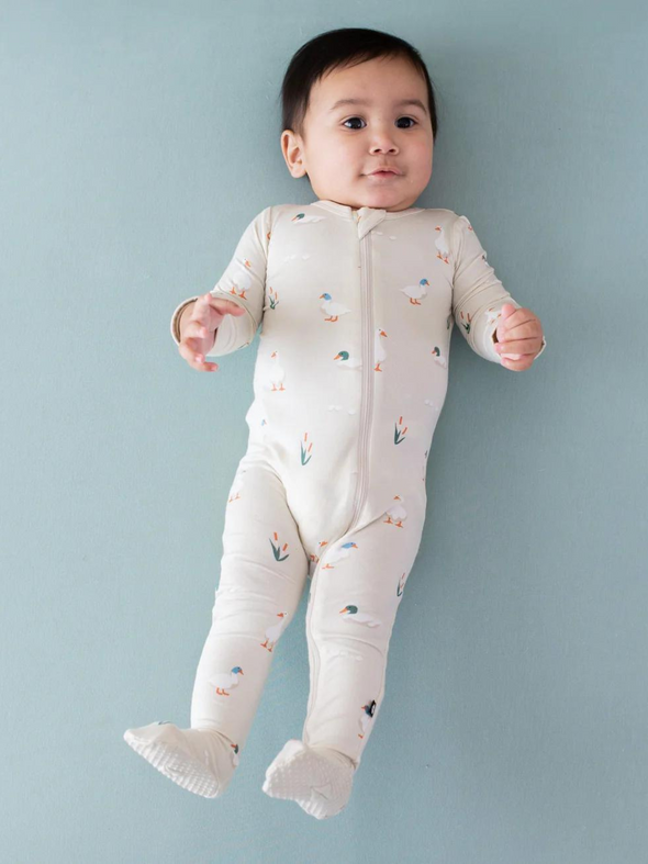 Kyte Baby Duck Zippered Footie