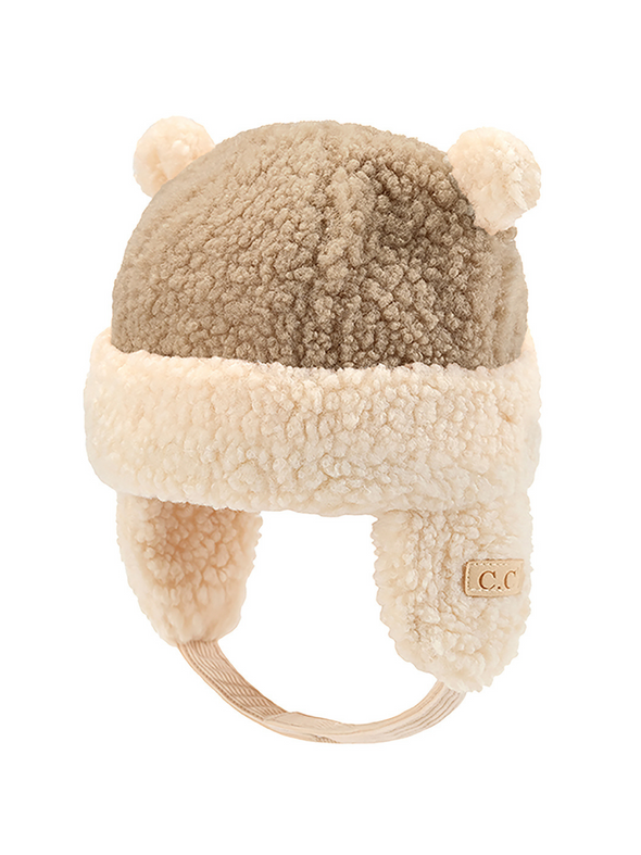 C.C. Camel Lined Beanie w/ Earflaps