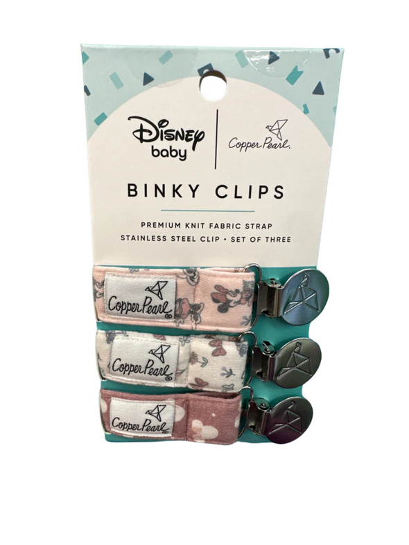 Minnie Mouse Binky Clip Set