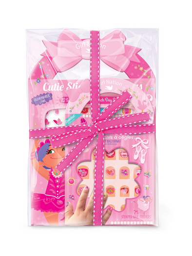 Ballerina Stick-on Earring & Nail Sticker Gift Set