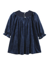 Navy Blue Velvet Nativity Dress