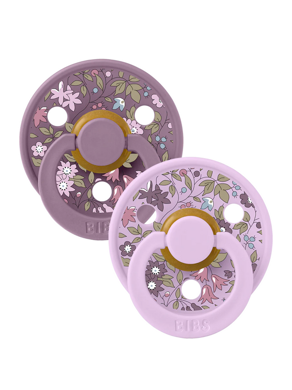 BIBS Liberty Pacifier 2 Pack - Chamomile Lawn Violet Sky Mix
