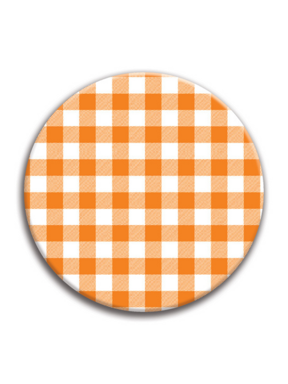 Gingham Gameday Button