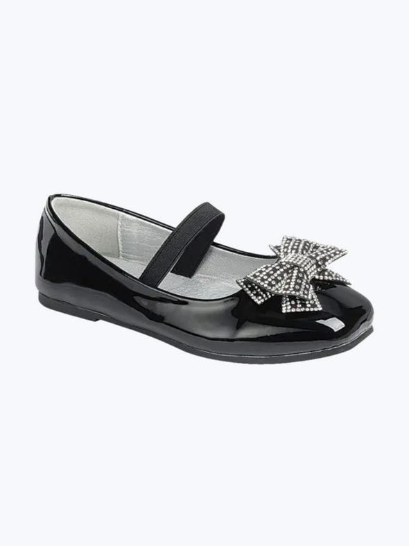 Black Bow Holiday Shoe