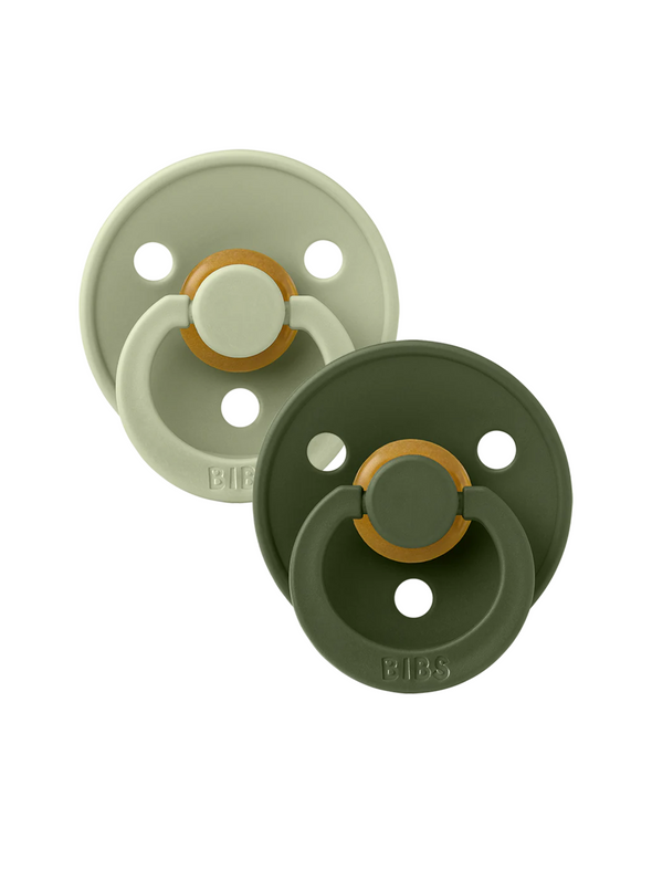 BIBS Pacifier 2 Pack - Sage / Hunter Green