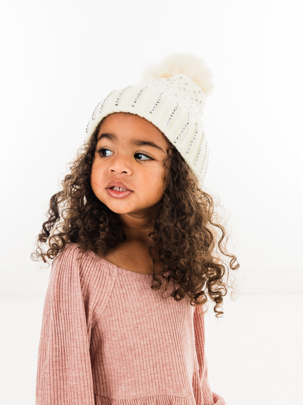 Knit Rhinstone Toboggan