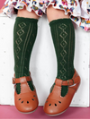 Scalloped Fancy Forest Knee High Socks