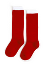 Santa Baby Scalloped Knee High Socks