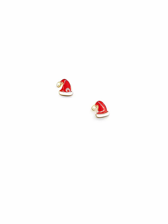 Santa Hat Stud Earrings