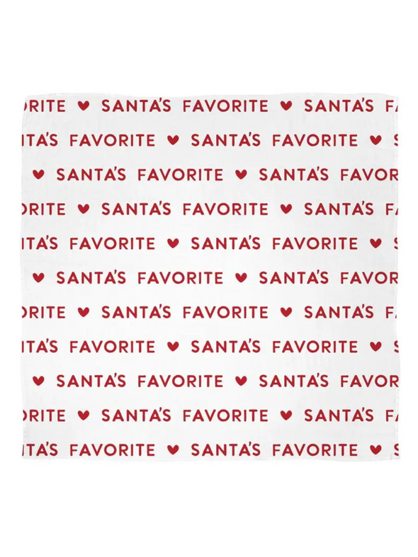 Santa's Favorite Swaddle + Rattle Set