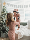 Crimson Plaid Pajama & Hat Set