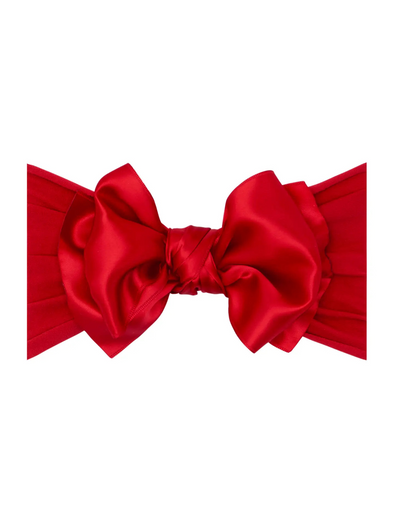 Satin Bow Nylon Headband