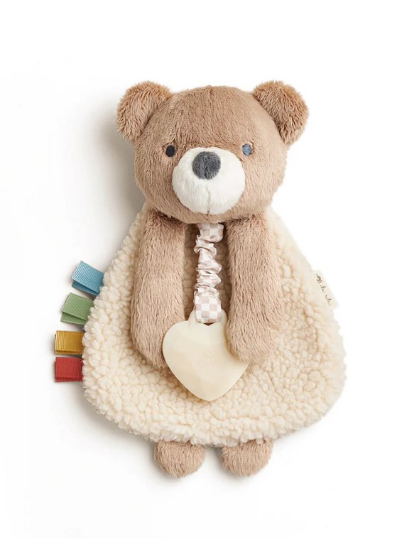 Itzy Lovey - Bear Plush with Silicone Teether