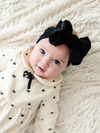 Velvet Bow Nylon Headband