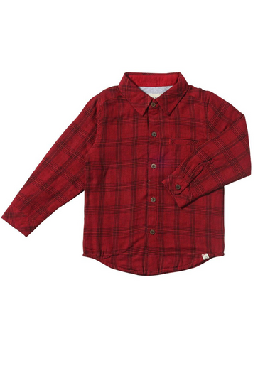 Red Plaid Atwood Woven Button Down