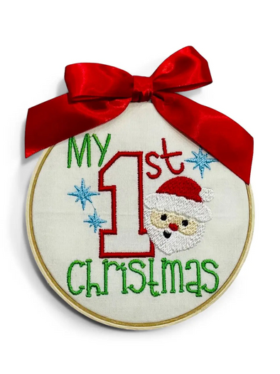 My First Christmas Ornament Embroidery Ornament