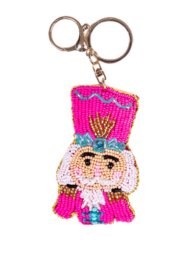 Beaded Nutcracker Key Chain