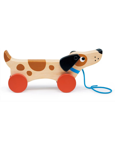 Puppy On Wheels Pull Toy