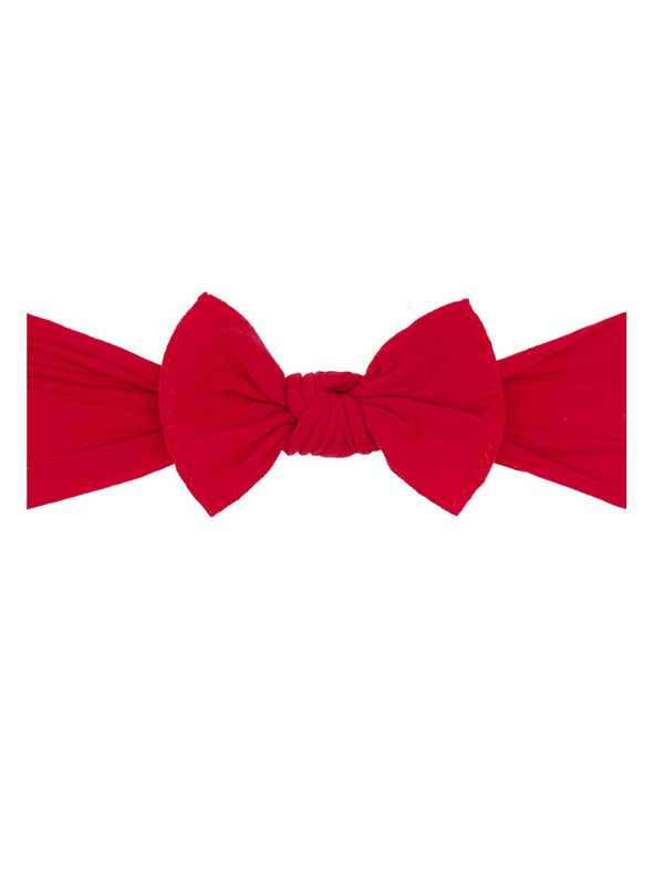 Cherry Small Knot Headband Bow