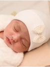 Mini Pearl Bow Newborn Hat