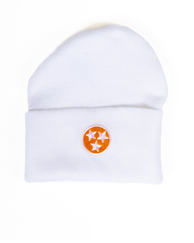 Newborn Tri-Star Knit Beanie