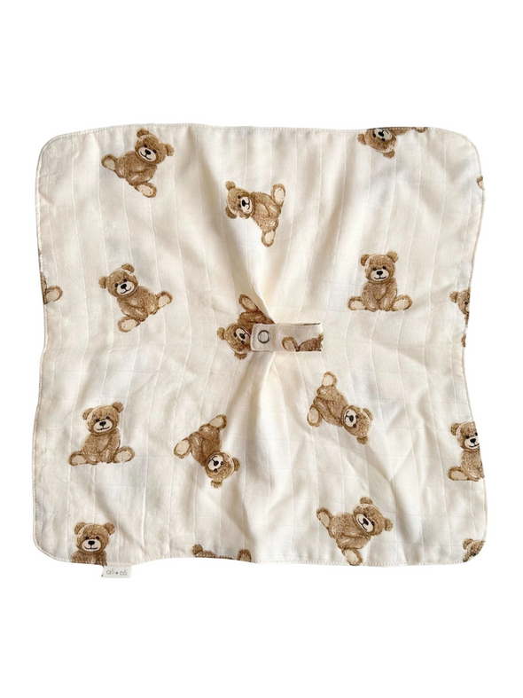 Teddy Bear Pacifier Blanket Holder