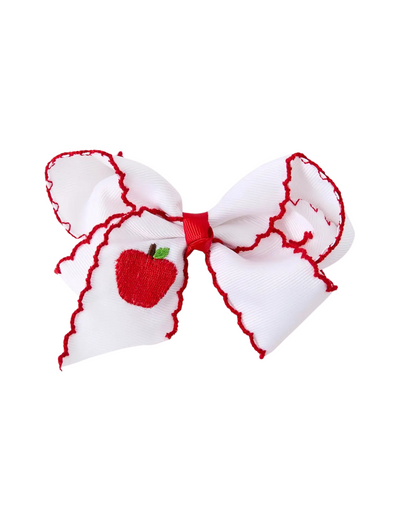 Back To School Apple Bow
