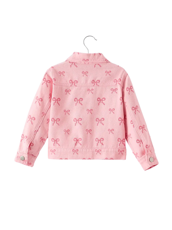 Pink Bows Denim Jacket