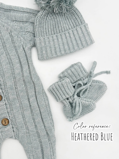 Garter Newborn  Knit Booties