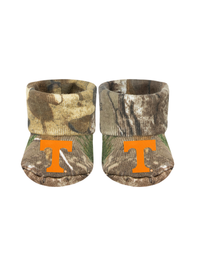 Camo Newborn Tennessee Knit Booties