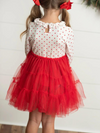 Christmas Tree Pom Pom Tulle Dress