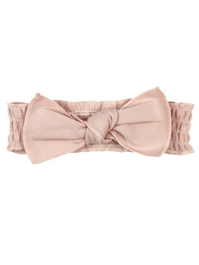 Organic Smocked Tie Headband