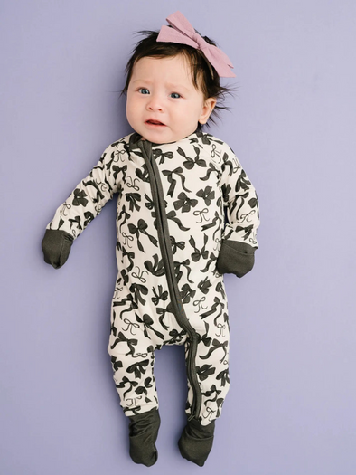 Monochrome Bows Bamboo Sleeper