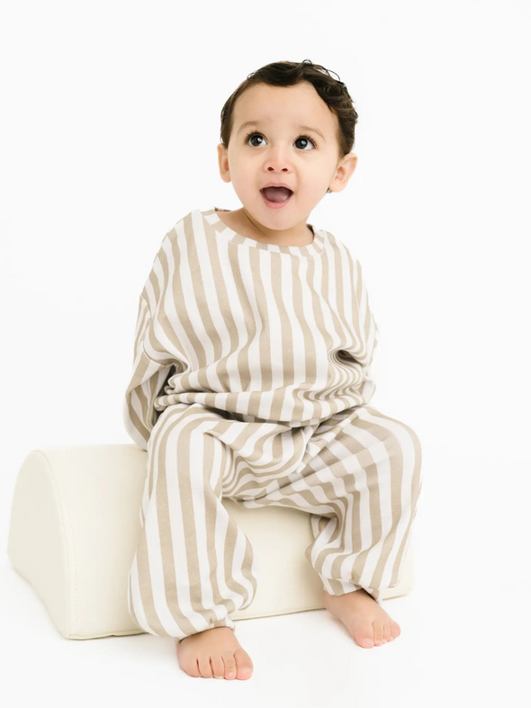 Olive Stripe Sweatsuit