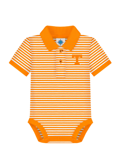 Striped Polo Bodysuit