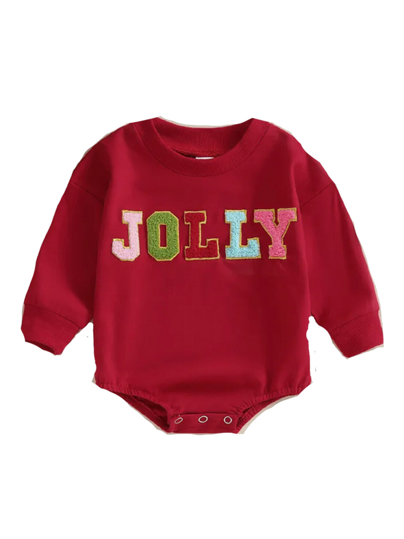 Jolly Chenille Letter Sweatshirt